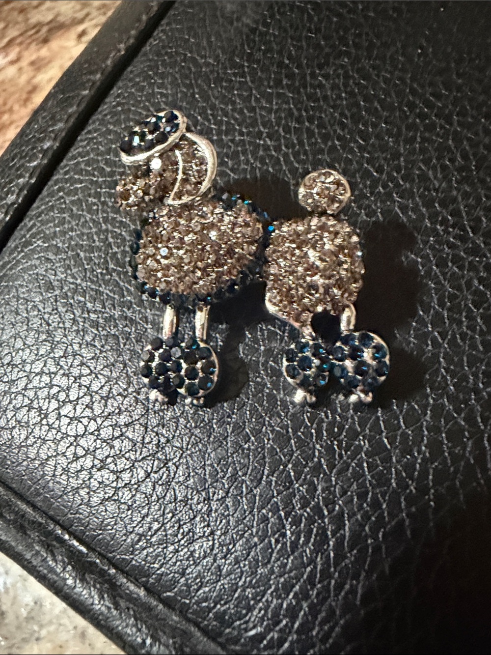 Poodle brooch